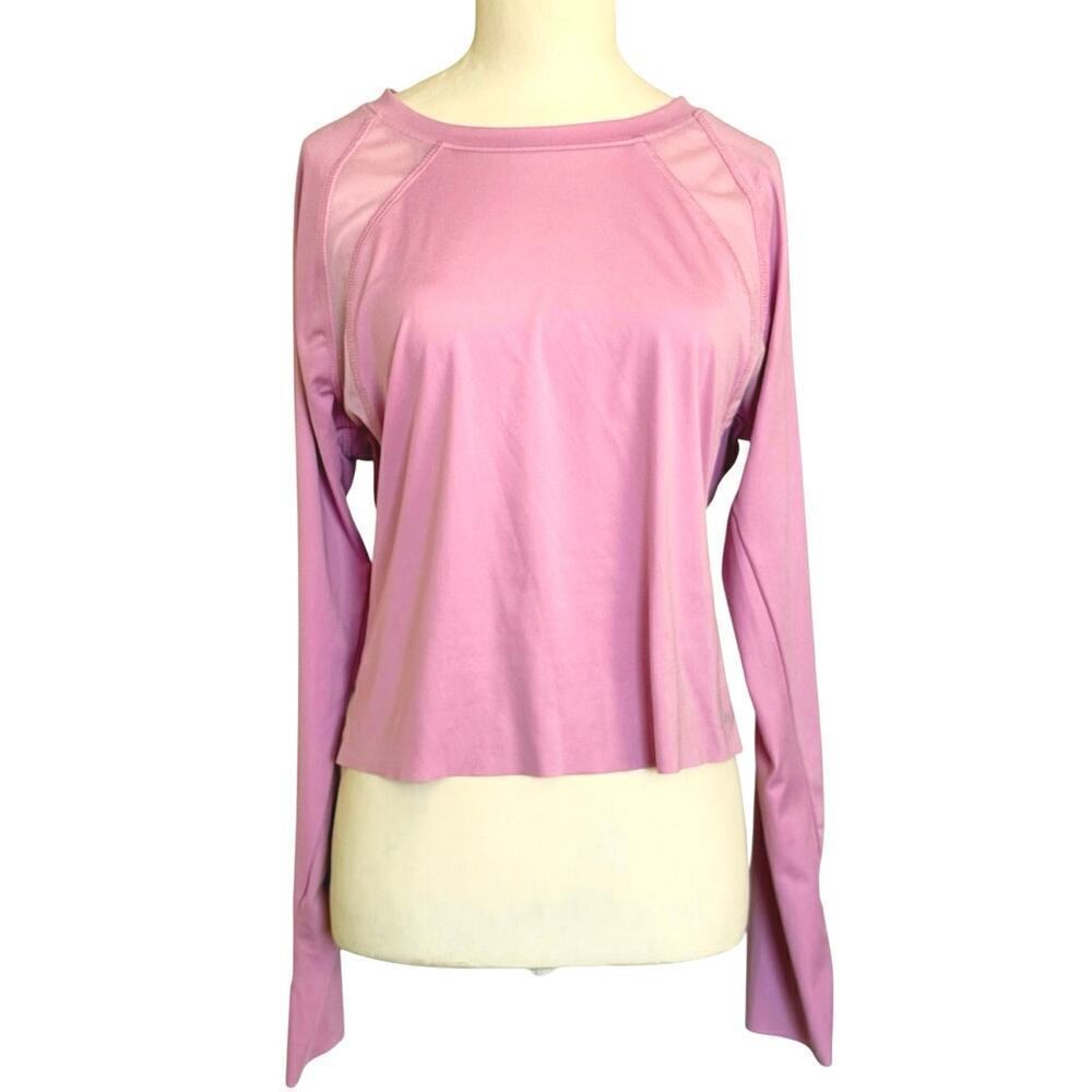 Hind Womens Running Top Light Pink Size M Thumbholes